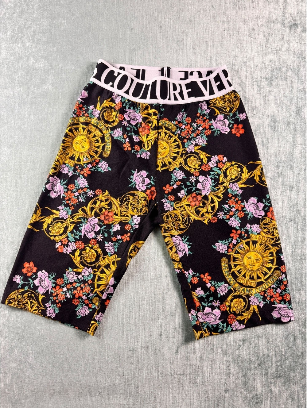 Versace Jeans Couture Sun Flower Garland Capri Leggings